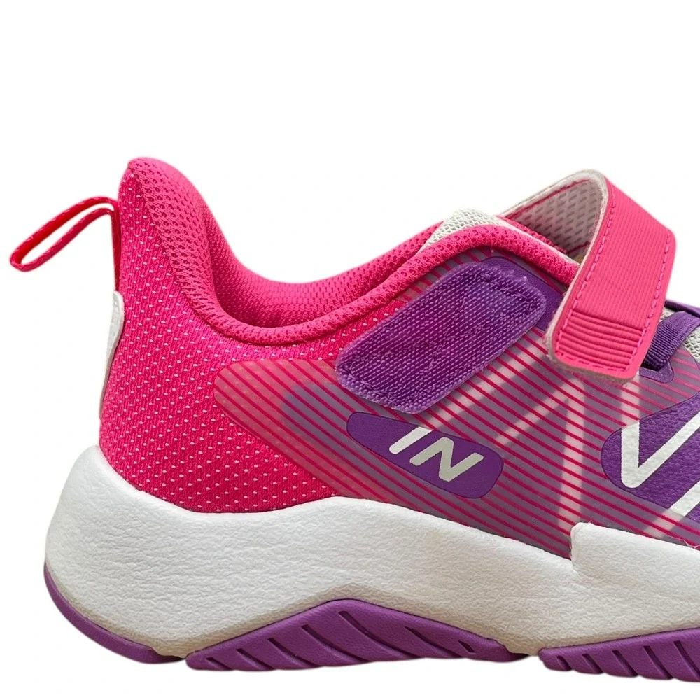 New Balance Rave Run Youth Girls Slip-on Sneakers Size 4 Purple/Pink Lightweight